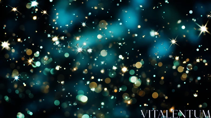Twinkling Stars on Dark Blue Background Twinkling Stars on Dark Blue Background