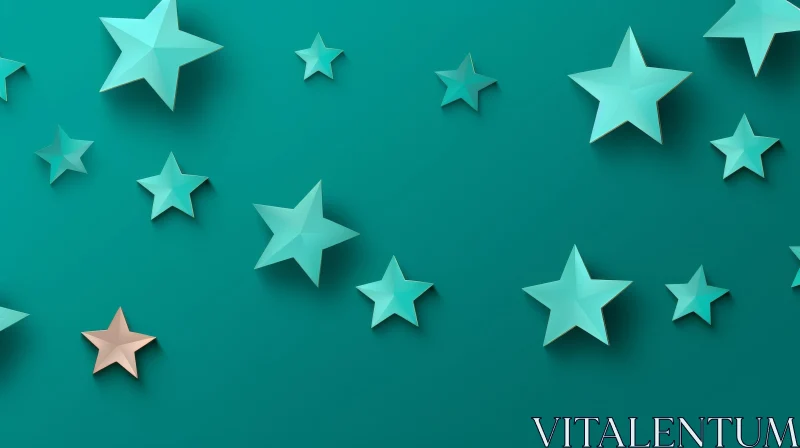 Dark Blue Background with Stars - 3D Illustration Dark Blue Background with Stars - 3D Illustration