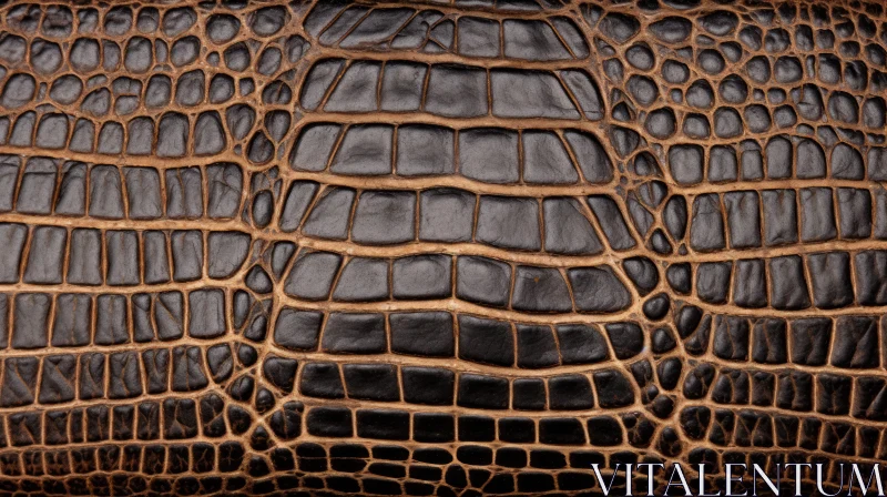 Brown Crocodile Leather Close-Up Texture Brown Crocodile Leather Close-Up Texture