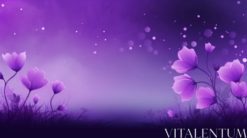 Purple Floral Background - Dreamy and Ethereal Purple Floral Background - Dreamy and Ethereal