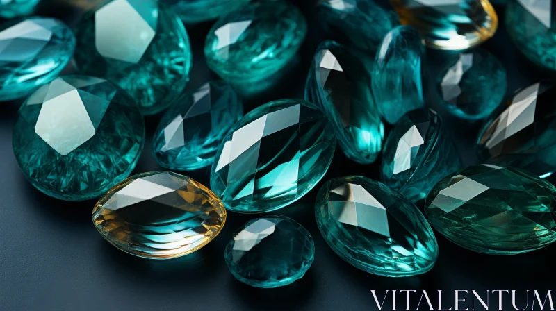 Azure Gemstones Close-Up | Sparkling Blue-Green Gems Azure Gemstones Close-Up | Sparkling Blue-Green Gems