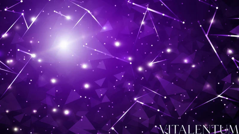 Purple Abstract Background with White Lines and Dots Purple Abstract Background with White Lines and Dots