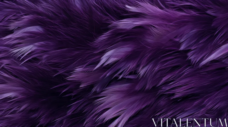 Purple Feathers Close-Up on Dark Background Purple Feathers Close-Up on Dark Background