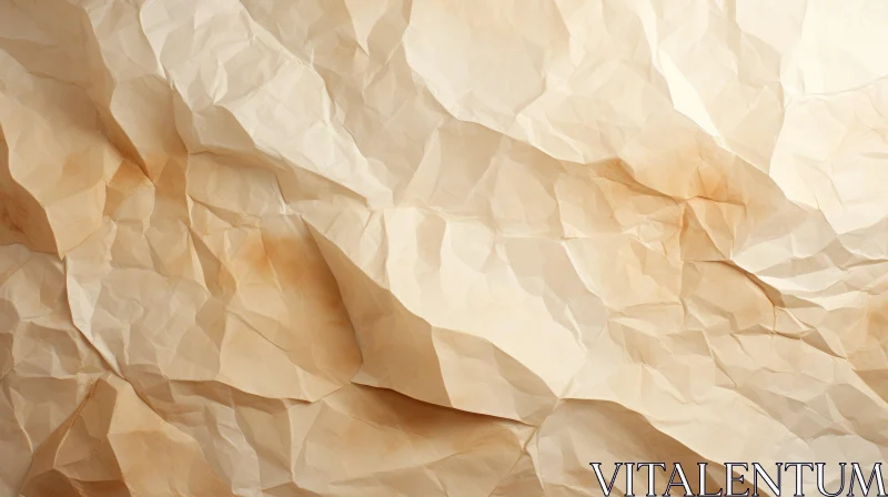 Intricate Shadows and Texture on Crumpled Brown Paper Intricate Shadows and Texture on Crumpled Brown Paper