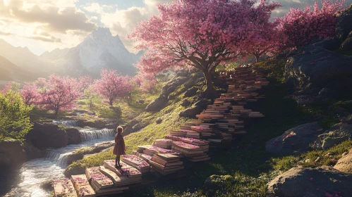 Literary Ascent Through Blossoming Nature Literary Ascent Through Blossoming Nature