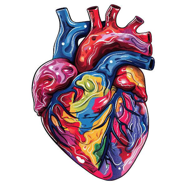 Vivid Heart Art for Apparel Vivid Heart Art for Apparel