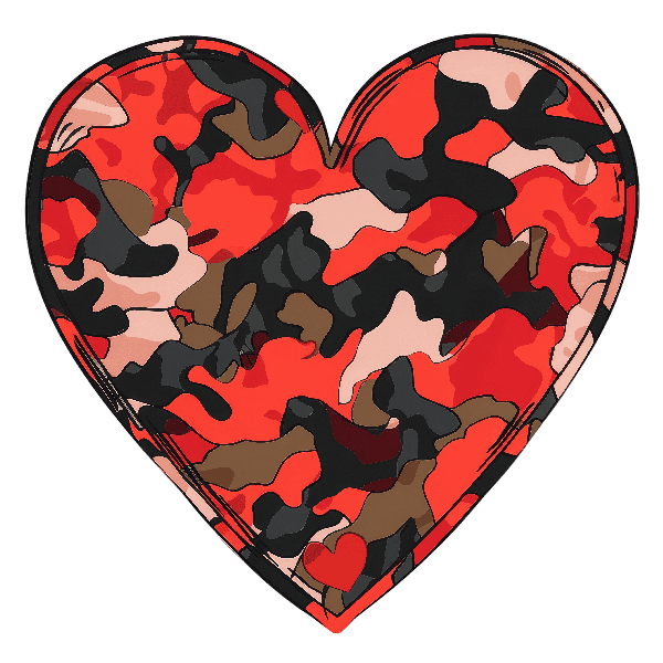 Camouflage Heart Pattern Camouflage Heart Pattern