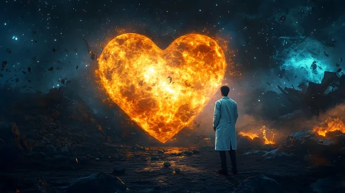 Fiery Heart in Space Fiery Heart in Space