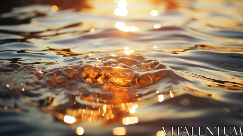 Golden Sunset Over Water: A Moment of Tranquility Golden Sunset Over Water: A Moment of Tranquility