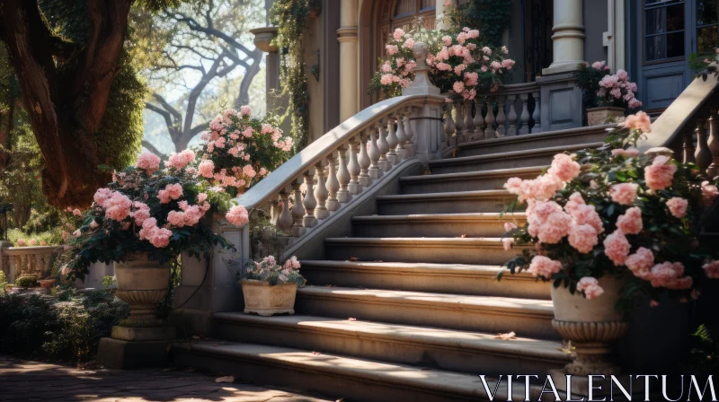 Timelessly Elegant House with Pink Roses - Unreal Engine 5 Rendering Timelessly Elegant House with Pink Roses - Unreal Engine 5 Rendering